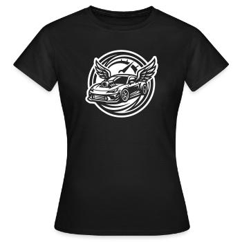 Auto Tuning Tacho - Frauen T-Shirt - Schwarz - Vorne - AI Model Female 172 dark (172cm)