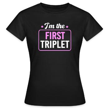 Drilling - Frauen T-Shirt - Schwarz - Vorne - AI Model Female 172 dark (172cm)