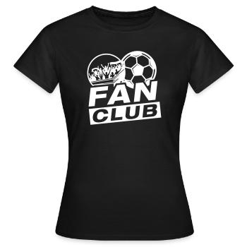 Football Fan Club - Women's T-Shirt - black - Front - AI Model Female 172 dark (172cm)