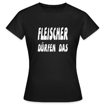 Fleischer - Frauen T-Shirt - Schwarz - Vorne - AI Model Female 172 dark (172cm)