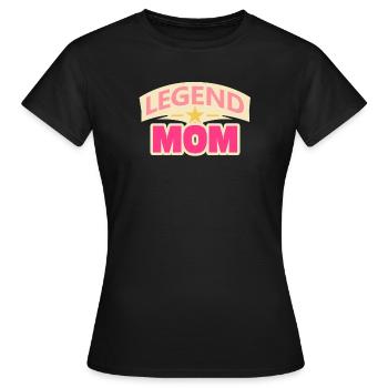 Maman légende – Drôle de Mère Design - T-shirt Femme - noir - Devant - AI Model Female 172 dark (172cm)