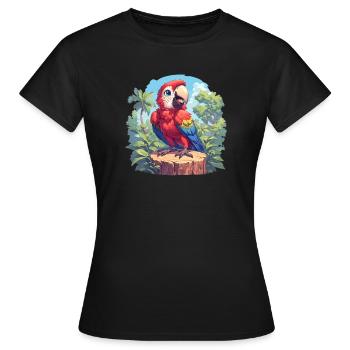 Aras Ara - Frauen T-Shirt - Schwarz - Vorne - AI Model Female 172 dark (172cm)