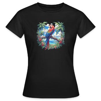 Aras Ara - Frauen T-Shirt - Schwarz - Vorne - AI Model Female 172 dark (172cm)