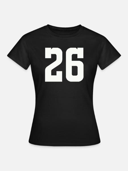 26 - Frauen T-Shirt - Schwarz