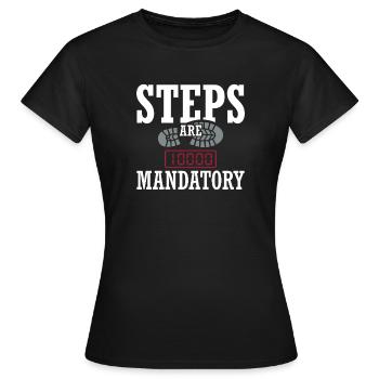 Saison de taille avec déficit calorique réduit - T-shirt Femme - noir - Devant - AI Model Female 172 dark (172cm)