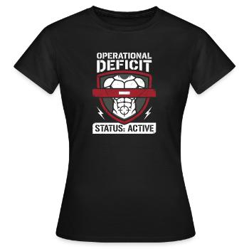 Saison de taille avec déficit calorique réduit - T-shirt Femme - noir - Devant - AI Model Female 172 dark (172cm)