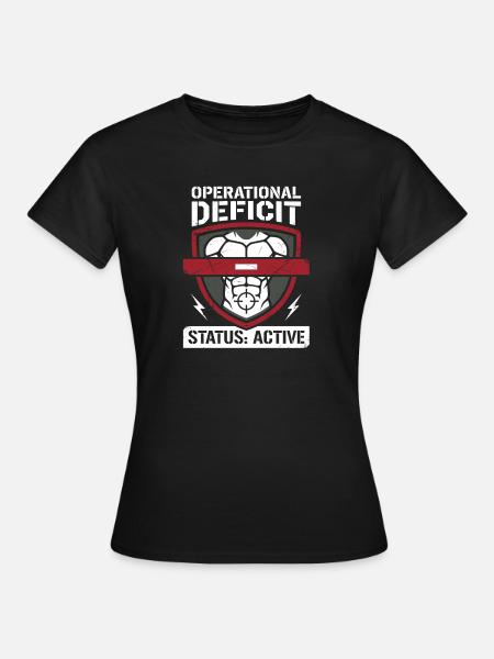Schnittsaison Bei Reduziertem Kaloriendefizit - Frauen T-Shirt - Schwarz