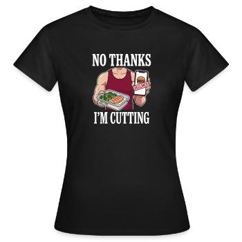 Saison de taille avec déficit calorique réduit - T-shirt Femme - noir - Devant - AI Model Female 172 dark (172cm)