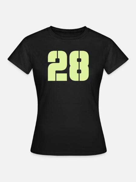 28 - Frauen T-Shirt - Schwarz