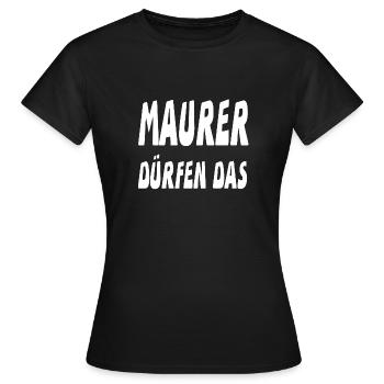 Bricklayer - Women's T-Shirt - black - Front - AI Model Female 172 dark (172cm)