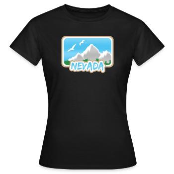 Berg Nevada - Frauen T-Shirt - Schwarz - Vorne - AI Model Female 172 dark (172cm)