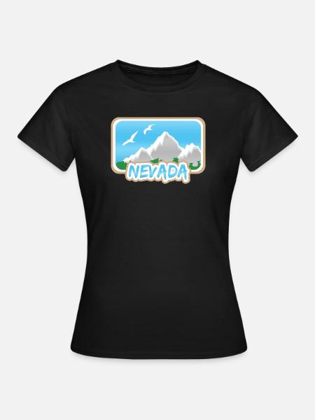 Berg Nevada - Frauen T-Shirt - Schwarz