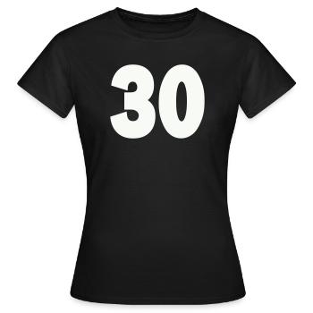 30- - Women's T-Shirt - black - Front - AI Model Female 172 dark (172cm)