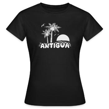 Holidays Antigua - Women's T-Shirt - black - Front - AI Model Female 172 dark (172cm)