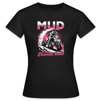 Quad ATV Femme Fille Quad Quad - T-shirt Femme - noir - Devant - AI Model Female 172 dark (172cm)