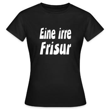 Frisur - Frauen T-Shirt - Schwarz - Vorne - AI Model Female 172 dark (172cm)