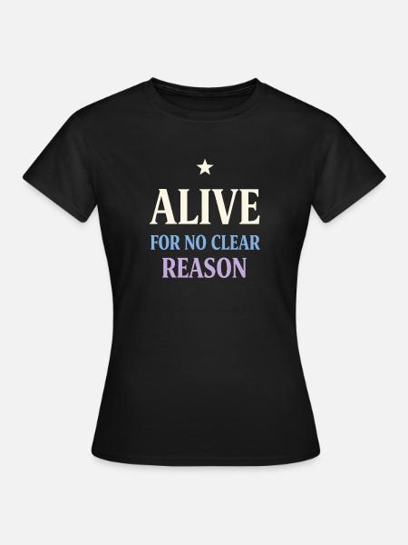 Humour existentiel, nihilisme, humour, - T-shirt Femme - noir