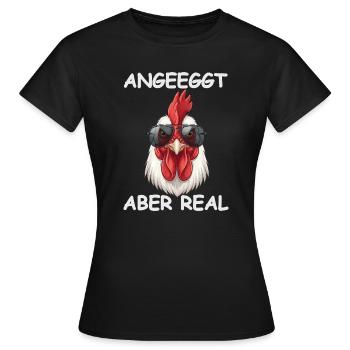 Porte-poulet dégoûtant - T-shirt Femme - noir - Devant - AI Model Female 172 dark (172cm)
