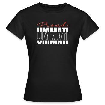 Islamic design for Muslims Quran Islam Muslim Dua - Women's T-Shirt - black - Front - AI Model Female 172 dark (172cm)