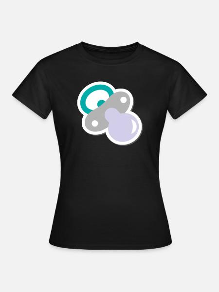 schnuller - Frauen T-Shirt - Schwarz
