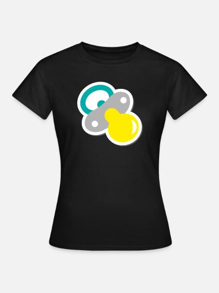 schnuller - Frauen T-Shirt - Schwarz