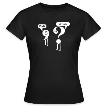 Professeur de Ponctuation de grammaire anglaise Élève - T-shirt Femme - noir - Devant - AI Model Female 172 dark (172cm)
