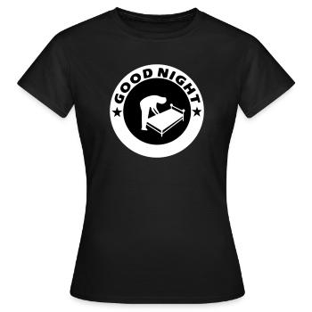 Bonne nuit Bonne nuit - T-shirt Femme - noir - Devant - AI Model Female 172 dark (172cm)