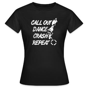Breakdance Moves - Women's T-Shirt - black - Front - AI Model Female 172 dark (172cm)