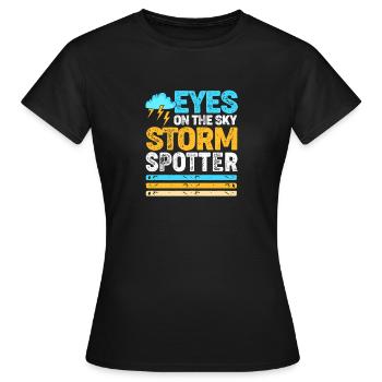 Meteorologie Meteorologe Wetter - Frauen T-Shirt - Schwarz - Vorne - AI Model Female 172 dark (172cm)