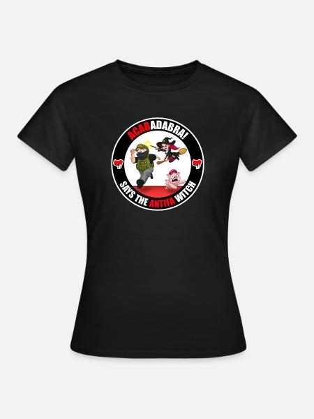 Die Antifa-Hexe – Grenzschutz - Frauen T-Shirt - Schwarz