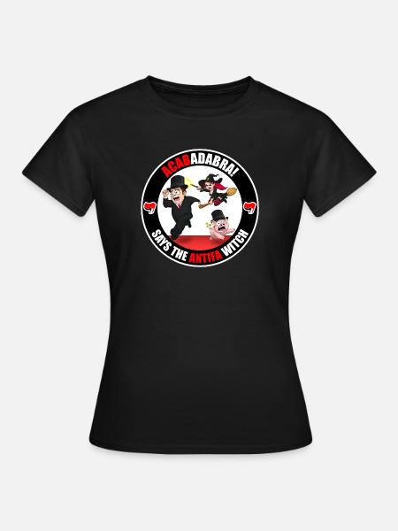 Die Antifa-Hexe – Reich - Frauen T-Shirt - Schwarz