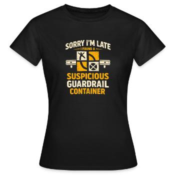 Too late because of geocaching - Women's T-Shirt - black - Front - AI Model Female 172 dark (172cm)