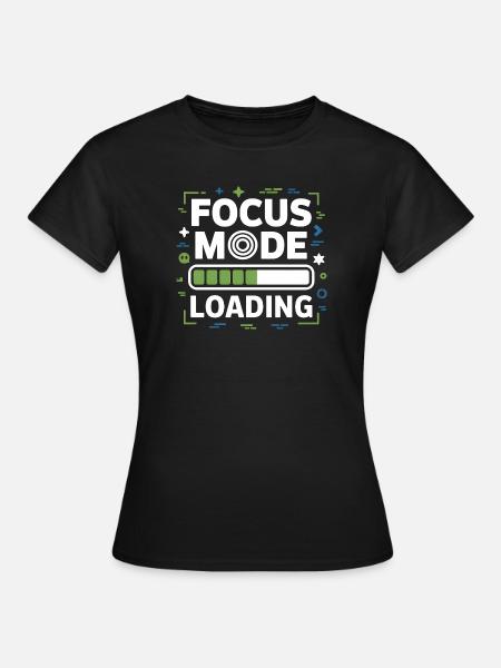 Focus Mode Loading ADHS Chaos - Frauen T-Shirt - Schwarz