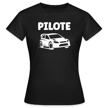 rallye - T-shirt Femme - noir - Devant - AI Model Female 172 dark (172cm)