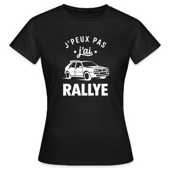 rallye - T-shirt Femme - noir - Devant - AI Model Female 172 dark (172cm)