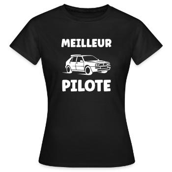rallye - T-shirt Femme - noir - Devant - AI Model Female 172 dark (172cm)