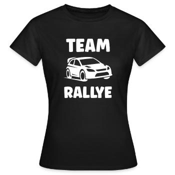 rallye - T-shirt Femme - noir - Devant - AI Model Female 172 dark (172cm)