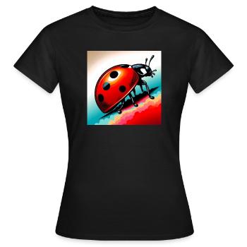 coccinelle - T-shirt Femme - noir - Devant - AI Model Female 172 dark (172cm)