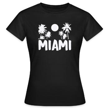 Miami - T-shirt Femme - noir - Devant - AI Model Female 172 dark (172cm)