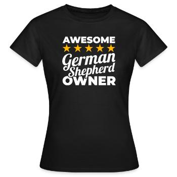 Toller Schäferhund Besitzer - Frauen T-Shirt - Schwarz - Vorne - AI Model Female 172 dark (172cm)
