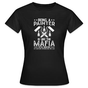 House Painter Hilarious Designs Unique Gifts - Frauen T-Shirt - Schwarz - Vorne - AI Model Female 172 dark (172cm)
