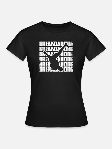 Lustiger Breakdancer - Frauen T-Shirt - Schwarz