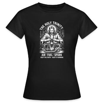 Mécanicien de locomotive Holy Trinity - T-shirt Femme - noir - Devant - AI Model Female 172 dark (172cm)