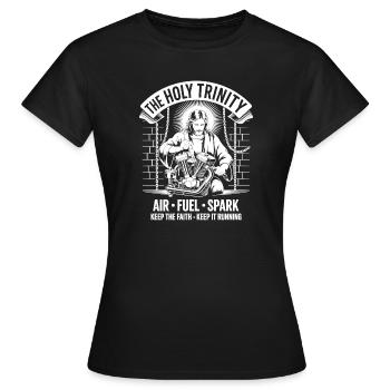 Holy Trinity Spark Faith Tee - Women's T-Shirt - black - Front - AI Model Female 172 dark (172cm)