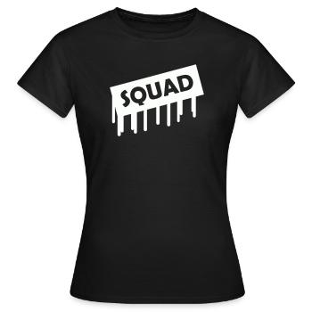 squad- - Frauen T-Shirt - Schwarz - Vorne - AI Model Female 172 dark (172cm)