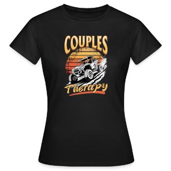 UTV Tout-Terrain 4 Roues Côte à côte - T-shirt Femme - noir - Devant - AI Model Female 172 dark (172cm)