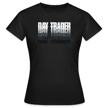 Day Trader Marché boursier Trader boursier - T-shirt Femme - noir - Devant - AI Model Female 172 dark (172cm)