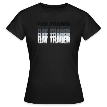 Day Trader Marché boursier Trader boursier - T-shirt Femme - noir - Devant - AI Model Female 172 dark (172cm)