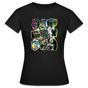 Pyrotechnician Pyro - Women's T-Shirt - black - Front - AI Model Female 172 dark (172cm)