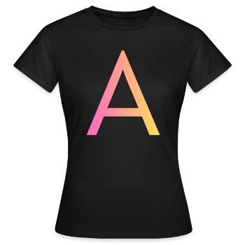 A - T-shirt Femme - noir - Devant - AI Model Female 172 dark (172cm)